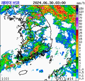 [날씨] 광주/전남, 호우주의보 발효 중→많은 곳 150mm 이상 폭우