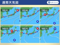일본기상청, 2024년 장마기간 주말엔 제주·남부 다음주 전국 장맛비