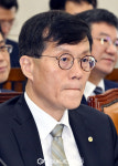 의원질의 경청 하는 이창용 한국은행 총재