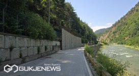 봉화군, 석포진입도로 낙석구간 통행 재개