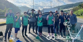 충주시 직능단체, 연일 이어진 장맛비에 더럽혀진 동네 정비 앞장