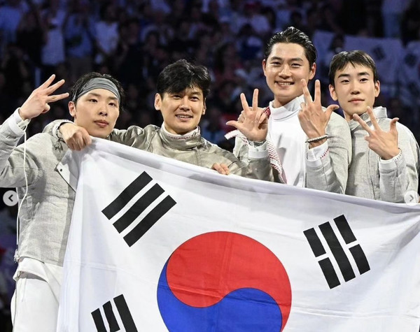 파리올림픽 금메달리스트 오상욱과 박상원, 대전을 향한 영광의 귀환