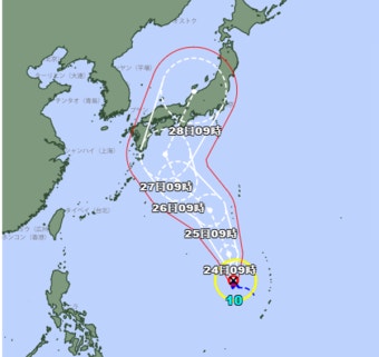 날씨속보, 태풍 산산 뜻→주말 '강한태풍' 폭우, 일본 