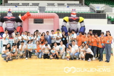 [포토] 신상진 성남시장 0세아 전용 어린이집 '아장아장 운동회' 참석