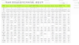 금산군, 제30회 충청남도 장애인체육대회 폐막, 천안시 1위 차기대회개최지 서산시 3위 차지