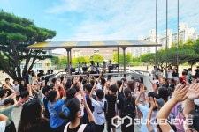 청주 증안초등학교 악동밴드, 등굣길 버스킹 행사 열어