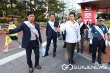 이상일 용인시장, 신촌초 통학로 살피고 안전 위한 시설 개선 문제 챙겨