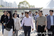 [포토]신상진 성남시장, 2024 성남 페스티벌 탄천 행사장 안전 점검