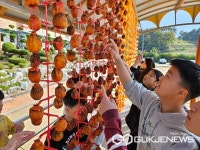 영동 심천초등학교, 전통 곶감 만들기 체험행사 가져