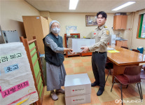 영천전자고, 지역 복지시설에 직접 만든 빵 전달·청소 봉사