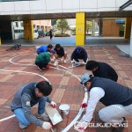 청주 샛별초등학교 아버지회, 전통 바닥 놀이터 정비