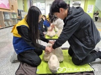 청주 사천초등학교 적십자 단원, 심폐소생술 보급 운동 전개