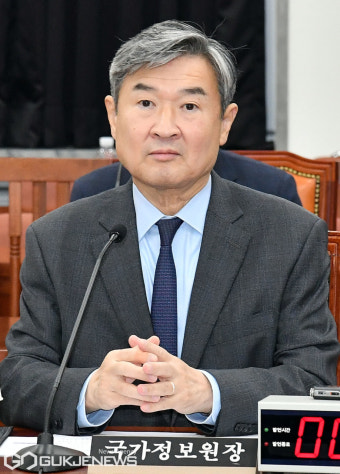 국회 정보위 출석한 조태용 국정원장