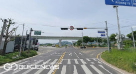 풍기읍 산법사거리 회전교차로 설치공사 착공