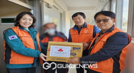 평은면 천본2리 주민, 연말 맞아 라면 50박스 기부