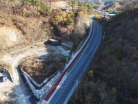 영월군, 군도6호 팔괴리(각 고개) 인도설치 완료