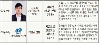 서울시, 건설기술·산업 발전 기여자 16인 2024 서울특별시 건설상 선정