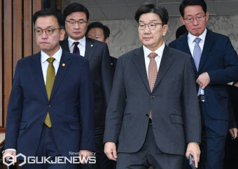 민당정협의회 참석하는 권성동-최상목