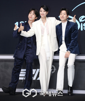 [GJ포토+] 주종혁-김혜수-정성일, '디즈니+ 트리거 많이 사랑해 주세요'