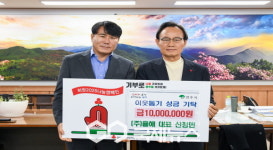 ㈜율해 신정민 대표, 희망2025 나눔캠페인 이웃돕기성금 1000만 원 기탁