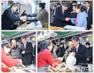 정장수 대구시 경제부시장, 수성구 신매시장 찾아  설 명절 물품 구입 및 상인들 격려