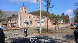 포천시 이동면 노곡리 포탄이 낙하된 민가