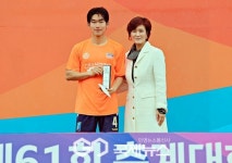 챔피언 전주대 손혜창, 제61회 한산대첩기 춘계대학축구연맹전 수비상 수상