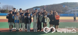 진천 옥동초등학교, 교육장기 육상대회 남초-여초부 공동 우승