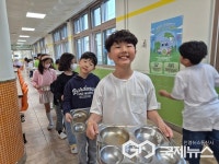 청주 내수초등학교, 음식물 쓰레기 줄이기 캠페인 실시