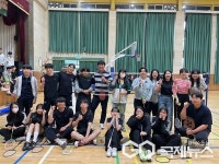 음성 대소중학교, 사제동행 배드민턴 경기 열려