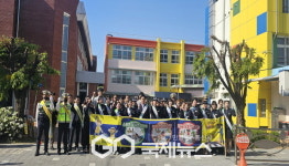 풍기초등학교, 교통안전 캠페인 진행