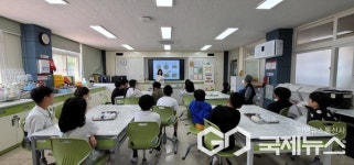 청주 낭성초등학교, 지역 농산물로 음식 만들기 실시