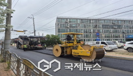 영주시, 두바이모텔~번개시장 구간 아스콘 절삭덧씌우기 포장공사 실시