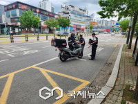 동두천경찰서, 법규위반 이륜차 합동단속 실시