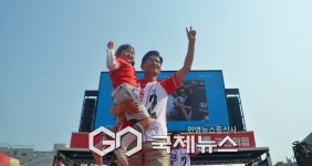 [GJ포토] 김문수 대선 후보 어린이는 대한민국 미래의 희망이다