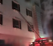 서산 모텔 화재, 1명 사망·20명 부상…2층 객실서 발화 추정