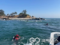 군산 앞바다 비안도 침수선박 좌초 발생...인명피해 없어