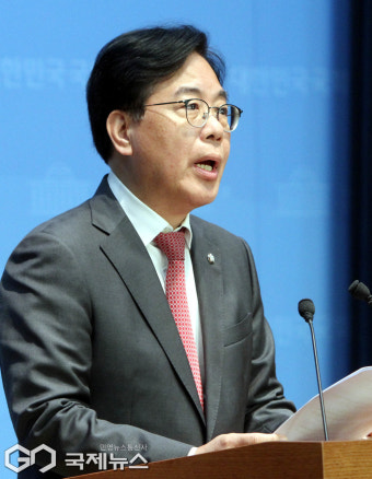 국민의힘 원내대표 출마 선언하는 송언석 의원
