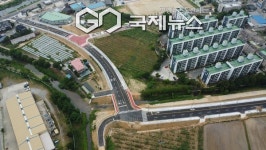천안의 대표 명소 광덕사 가는 길 진입도로 막힘없이 쭉 도시계획도로 준공