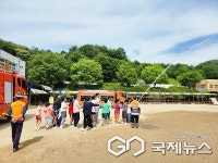 옥천 청성초등학교, 합동 소방훈련 실시