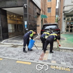 용진실업 환경봉사단, 보정동 카페거리와 탄천 청소등 구슬땀 .. 주민 칭송 이어져