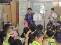메밀꽃 유치원 어린이들, 봉평면사무소 방문해 환경 사랑 실천