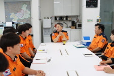 화성소방서장, 남양119안전센터 현장직원과 소통시간 가져