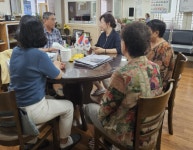 신임 신포동장, 부임 하자마자 폭염 속 경로당 순회