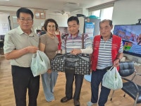 황연동, 관내 경로당과 복지시설에 한우 국거리와 수박 전달