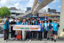 남동구청 직원 자원봉사, 신월초 육교 정비