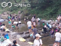 [포토] 대구시 수성구청, 대흥동 유아숲체험원 인접 계곡 내 숲속 물놀이장 운영