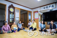 장충남 남해군수, 혹서기 무더위쉼터 현장 방문