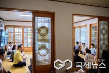 장충남 남해군수, 혹서기 무더위쉼터 현장 방문