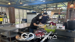 오전약수관광지, 여름철 관광객 맞이 구슬땀